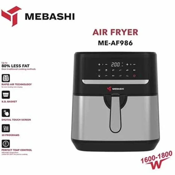 سرخکن مباشی مدل ME-AF986 - سیلور مشکی